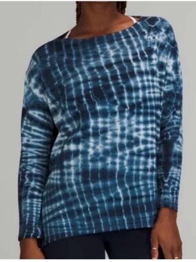 lululemon athletica back in action tie dye long sleeve tee